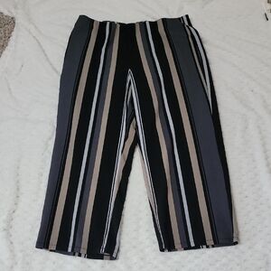 Striped Wide-Leg Zoey + Phoebe Mulicolor Pants